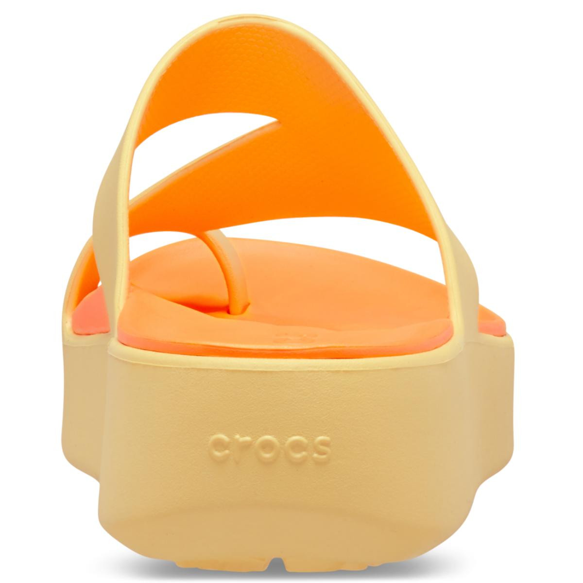 Papuci Crocs Getaway Platform Toe Loop Portocaliu - Golden Hour - 5 | YEO
