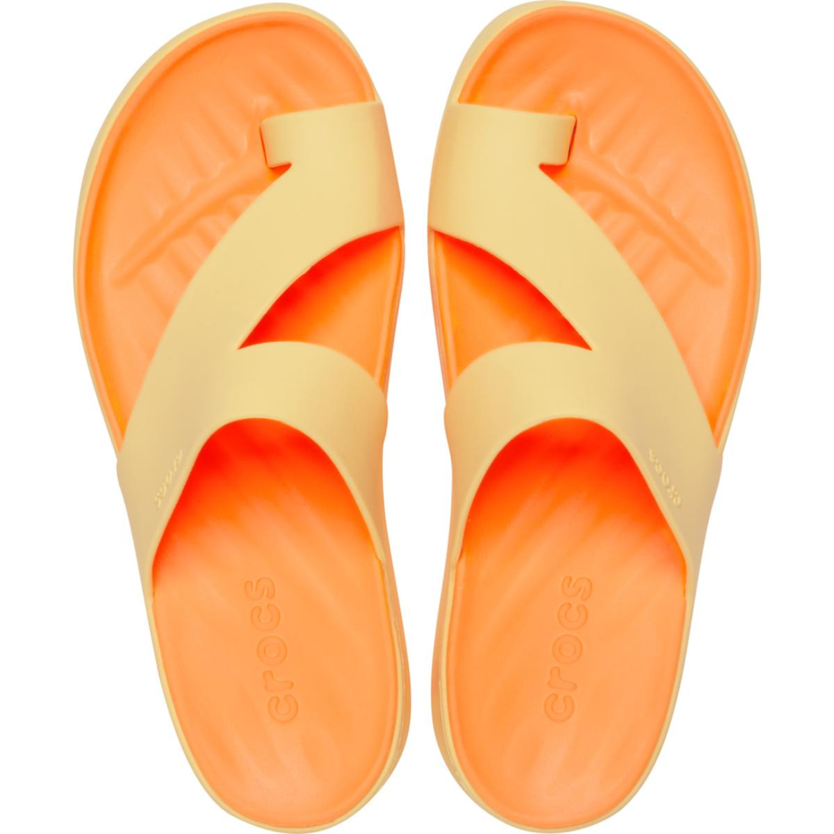 Papuci Crocs Getaway Platform Toe Loop Portocaliu - Golden Hour - 4 | YEO