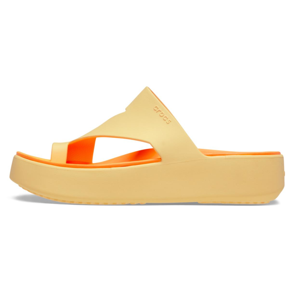 Papuci Crocs Getaway Platform Toe Loop Portocaliu - Golden Hour - 2 | YEO