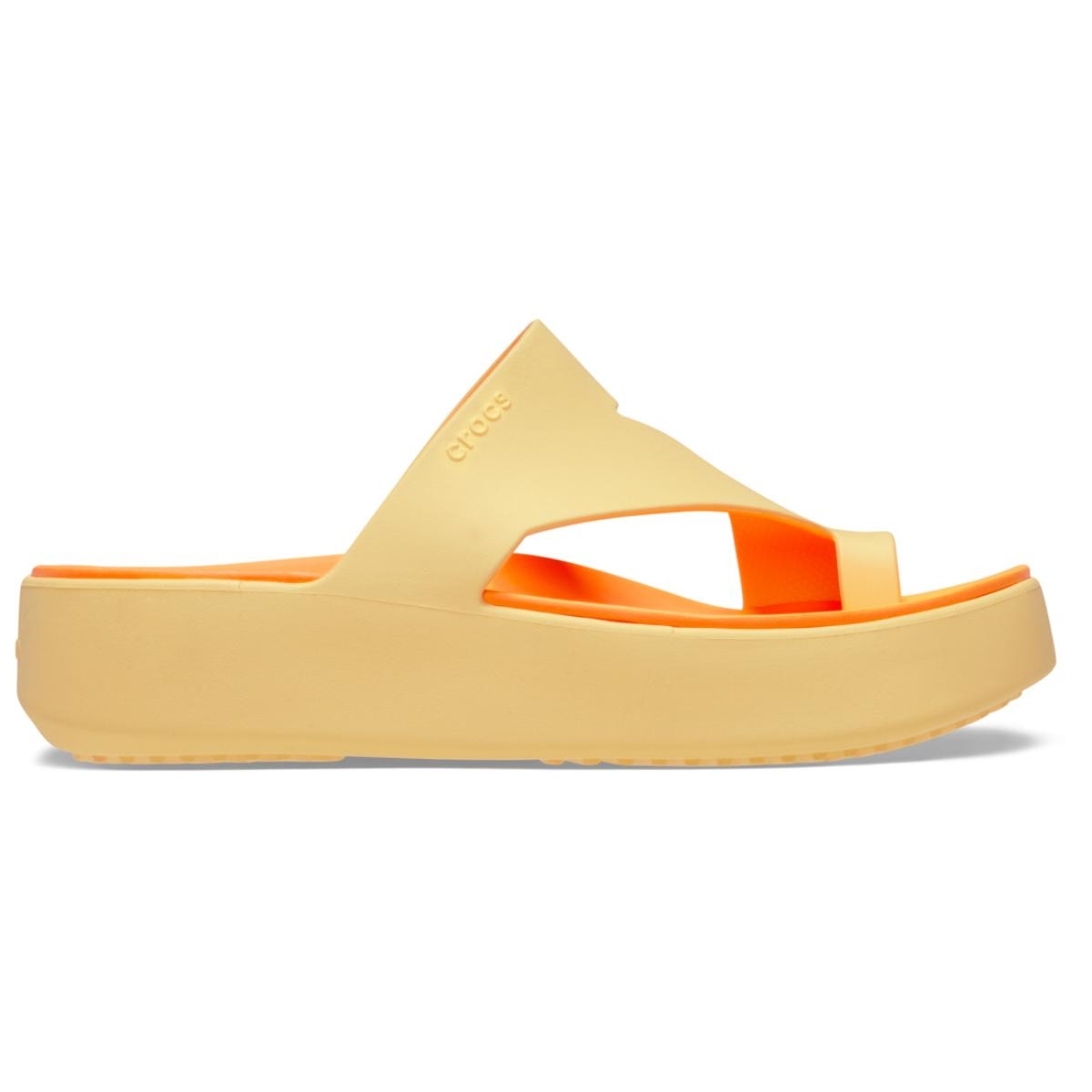 Papuci Crocs Getaway Platform Toe Loop Portocaliu - Golden Hour - 1 | YEO