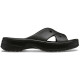 Papuci Crocs Classic Women's Cross Strap Culoare Negru - Black