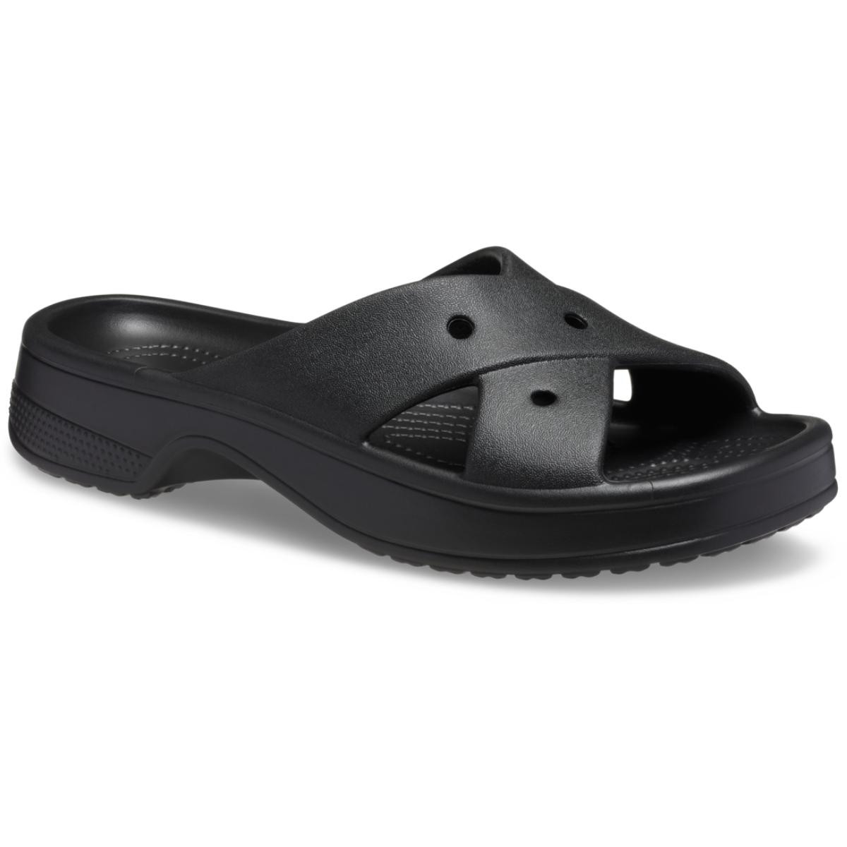 Papuci Crocs Classic Women\'s Cross Strap Negru - Black - 1 | YEO