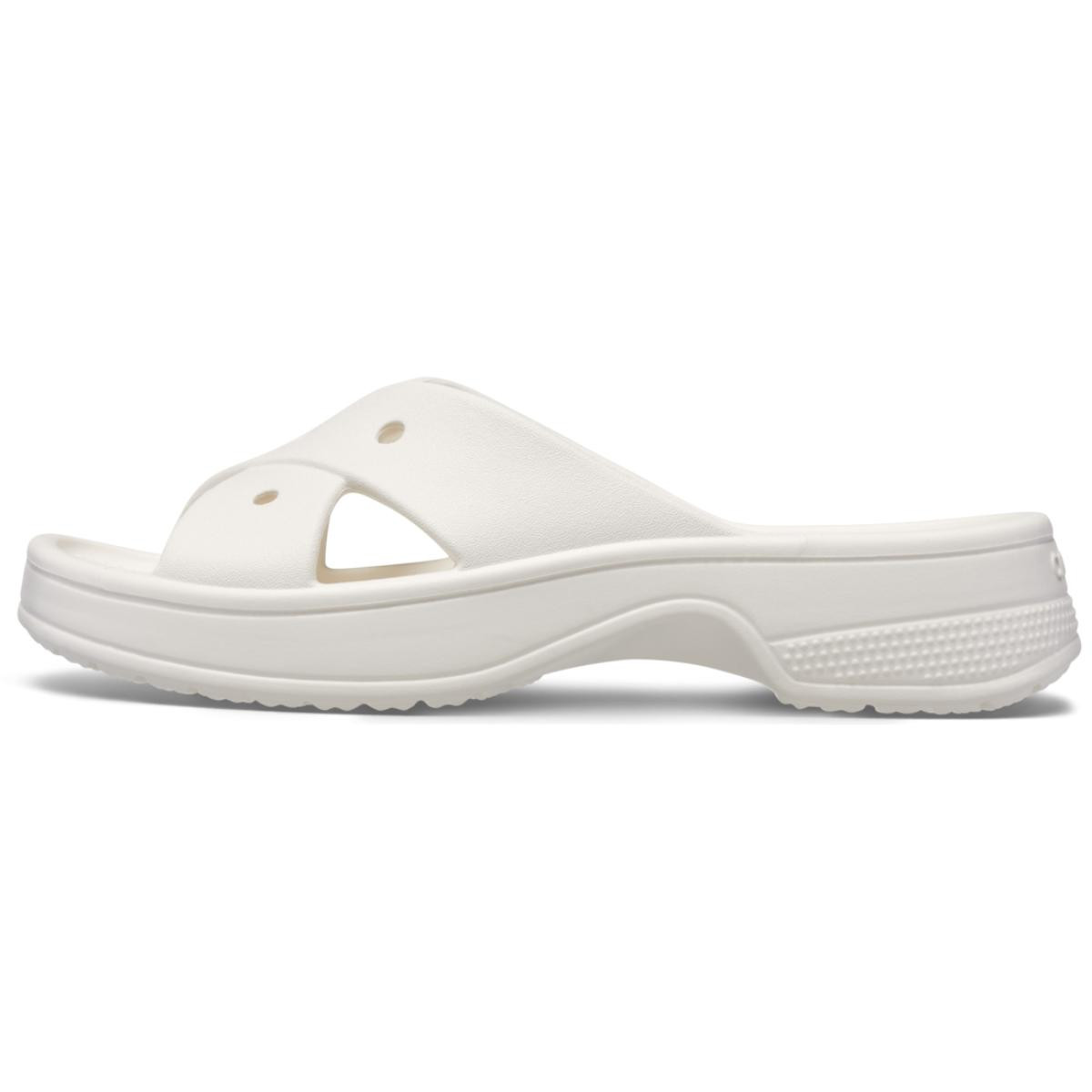 Papuci Crocs Classic Women\'s Cross Strap Alb - Chalk - 2 | YEO