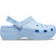 Saboti Crocs Classic Platform Pearl Clog Culoare Albastru - Blue Calcite