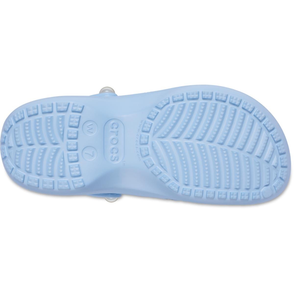 Saboti Crocs Classic Platform Pearl Clog Albastru - Blue Calcite