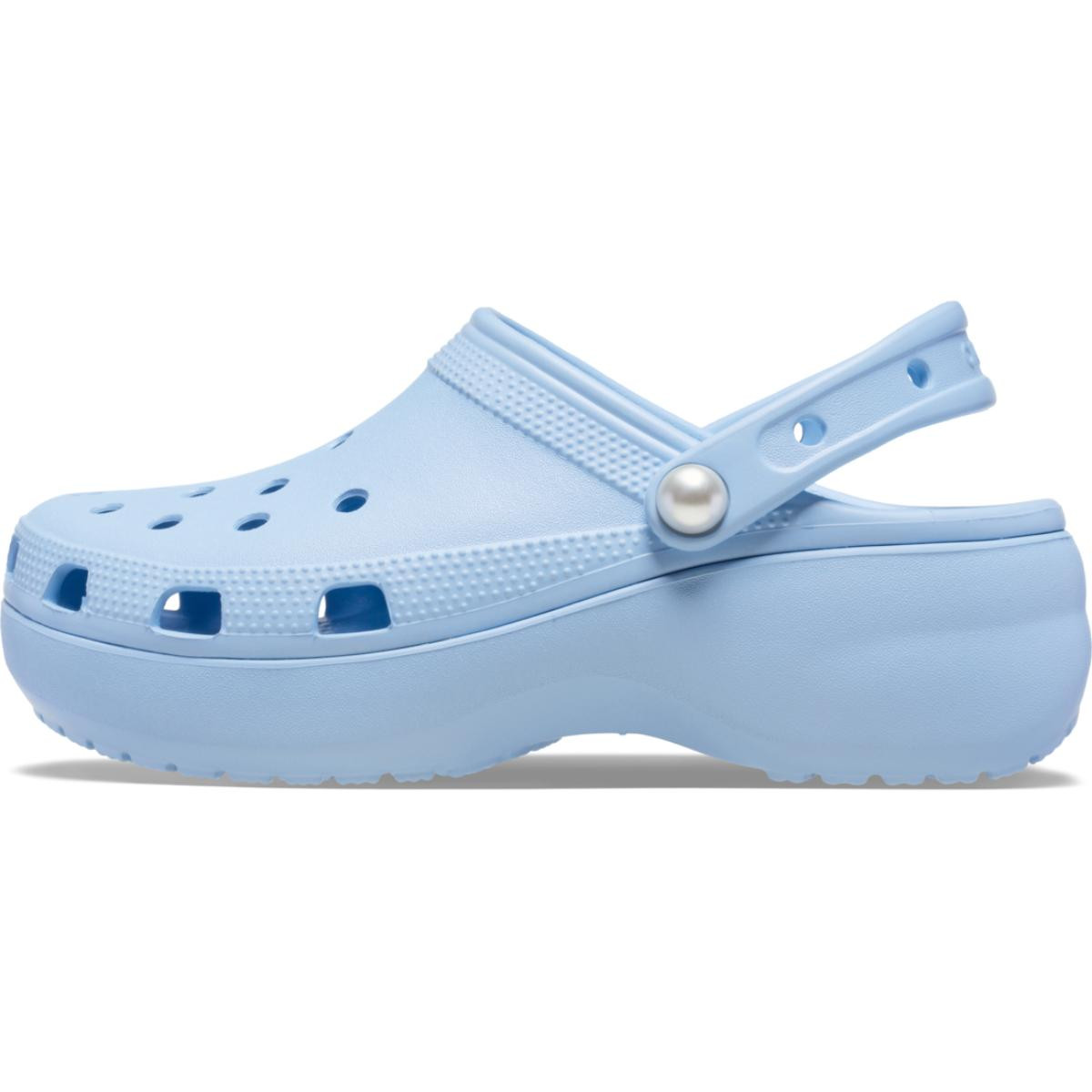 Saboti Crocs Classic Platform Pearl Clog Albastru - Blue Calcite - 2 | YEO