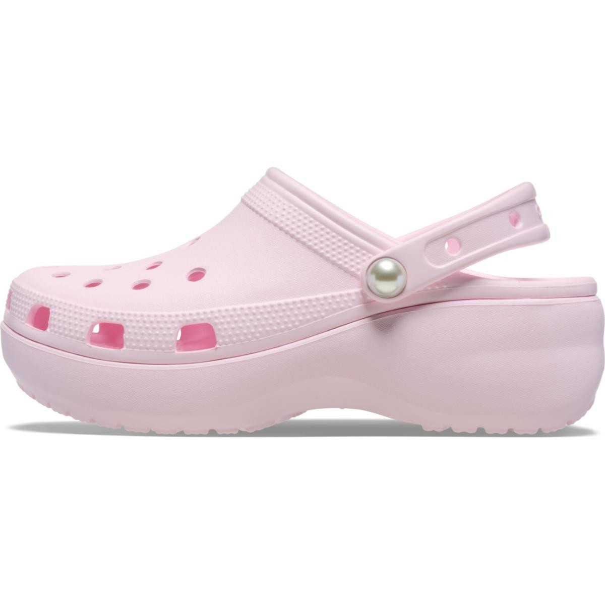 Saboti Crocs Classic Platform Pearl Clog Roz - Pink Milk - 2 | YEO