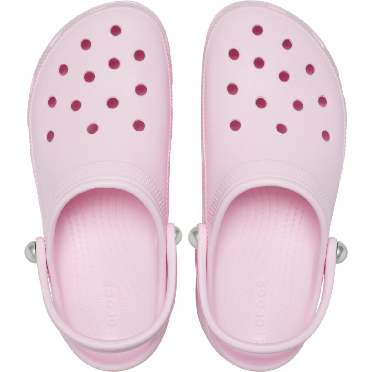Saboti Crocs Classic Platform Pearl Clog Roz - Pink Milk - 4 | YEO