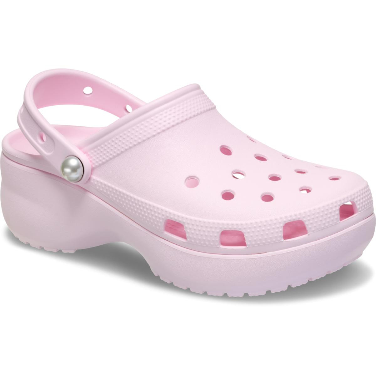 Saboti Crocs Classic Platform Pearl Clog Roz - Pink Milk - 1 | YEO