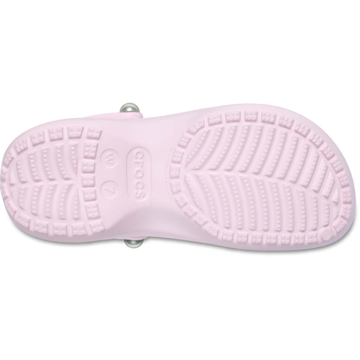 Saboti Crocs Classic Platform Pearl Clog Roz - Pink Milk