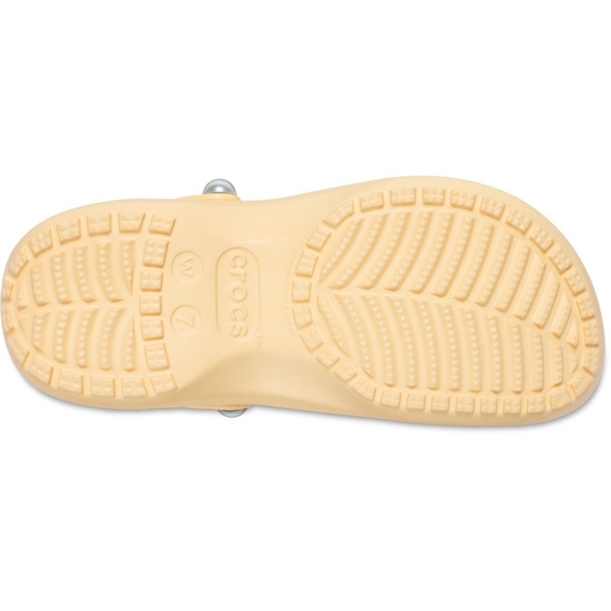 Saboti Crocs Classic Platform Pearl Clog Portocaliu - Golden Hour