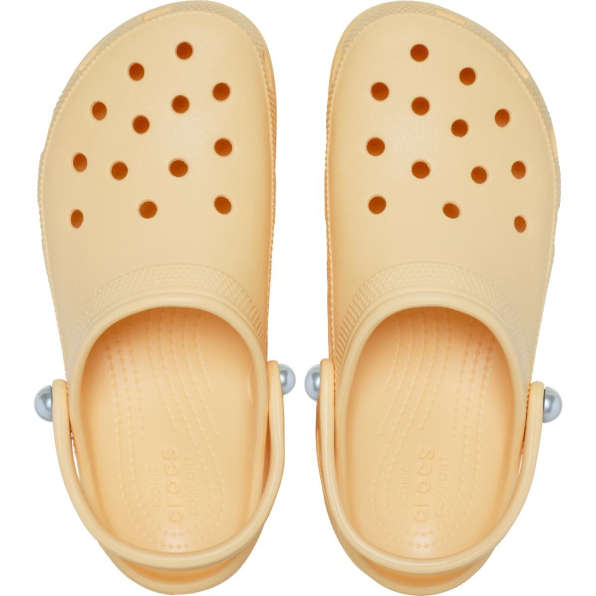 Saboti Crocs Classic Platform Pearl Clog Portocaliu - Golden Hour - 4 | YEO