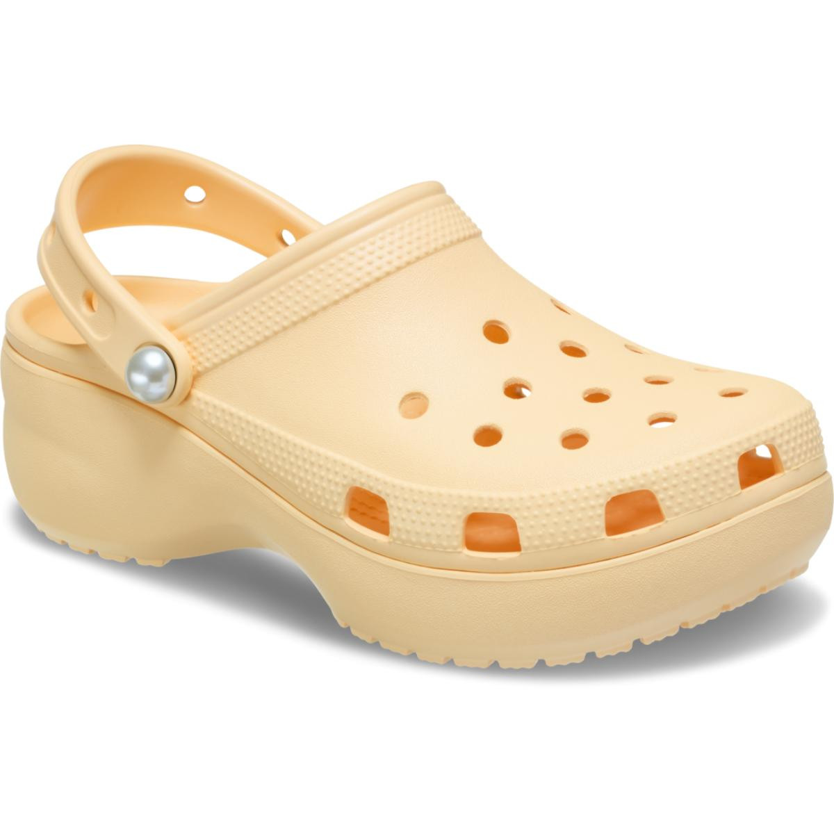 Saboti Crocs Classic Platform Pearl Clog Portocaliu - Golden Hour - 1 | YEO