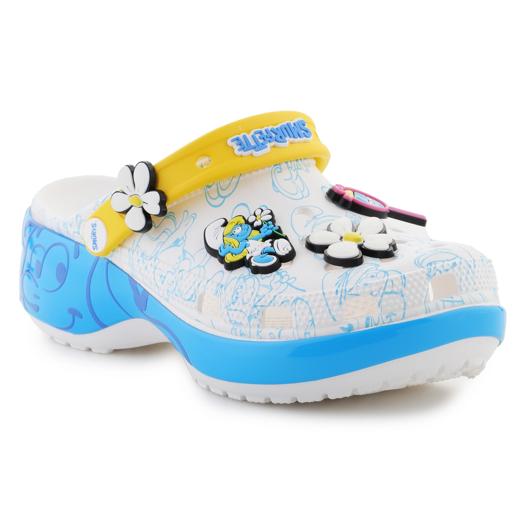 Saboti Crocs Classic Smurfs Platform Clog Multicolor - Multi