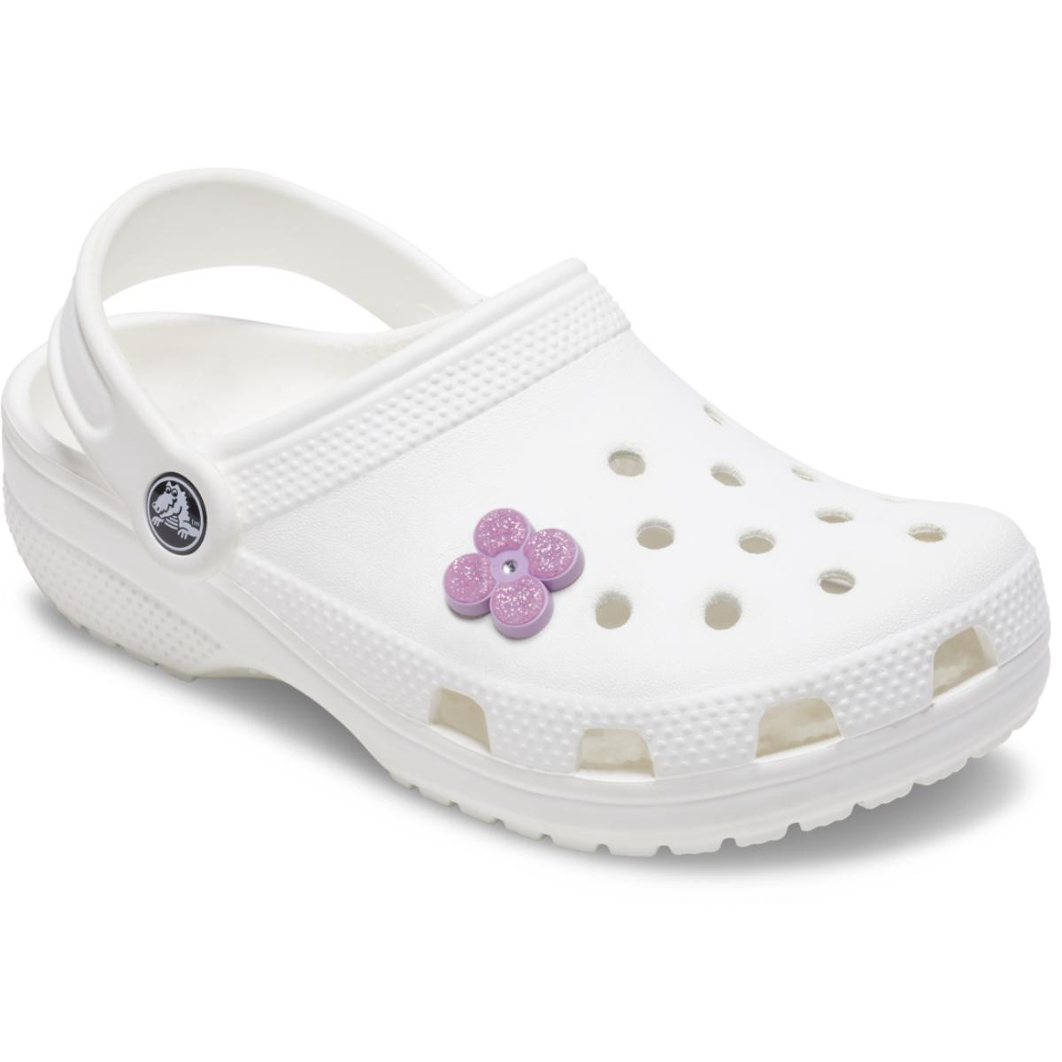 Jibbitz Crocs Tiny Purple Glitter Flower - 2 | YEO