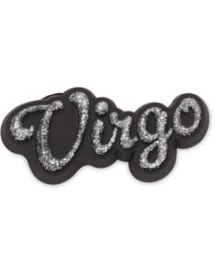 Jibbitz Crocs Glitter Virgo Gri - Slate Grey/Black