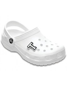 Jibbitz Crocs Letter T Negru - Black/White 2