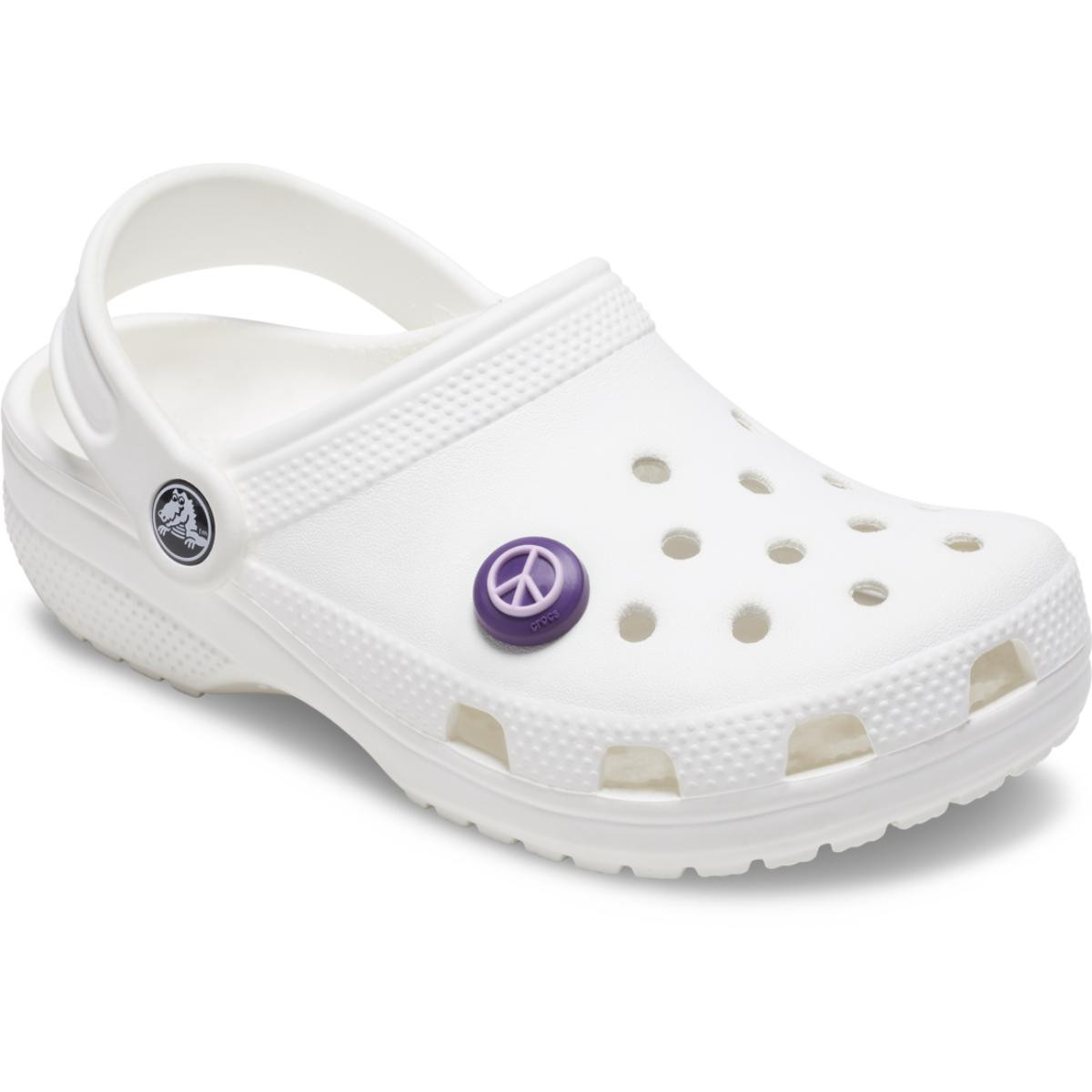 Jibbitz Crocs Black and Pink Peace Sign - 2 | YEO