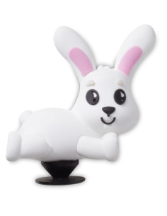 Jibbitz Crocs 3D Hopping Bunny Alb - White