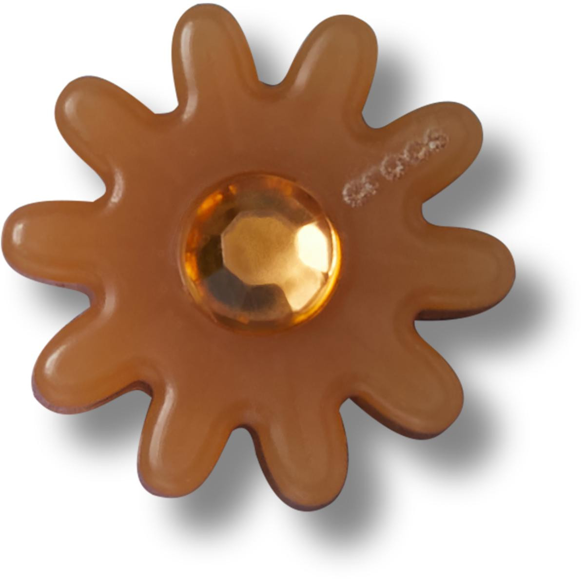 Jibbitz Crocs Brown Flower with Gem
