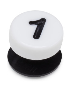 Jibbitz Crocs Number One... Negru - Black/White 2