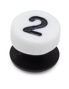 Jibbitz Crocs Number Two... Negru - Black/White 2