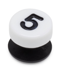 Jibbitz Crocs Number Five... Negru - Black/White 2