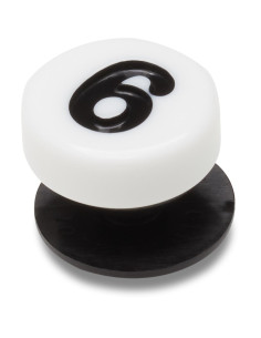 Jibbitz Crocs Number Six... Negru - Black/White 2