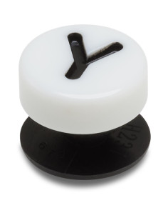 Jibbitz Crocs Y Tiny... Negru - Black/White 2