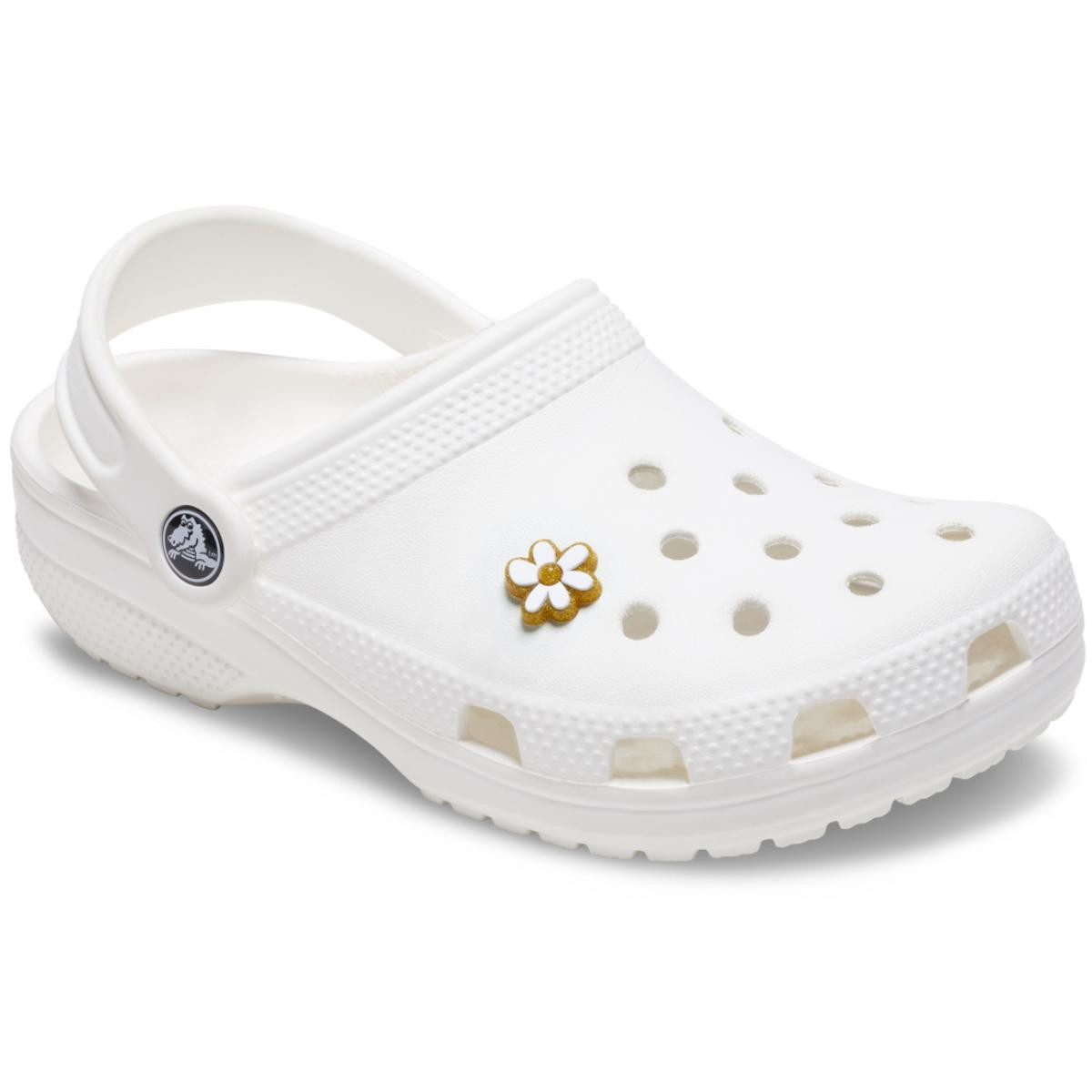 Jibbitz Crocs Gold and White Floral - 2 | YEO