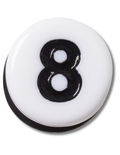 Jibbitz Crocs Number Eight... Negru - Black/White