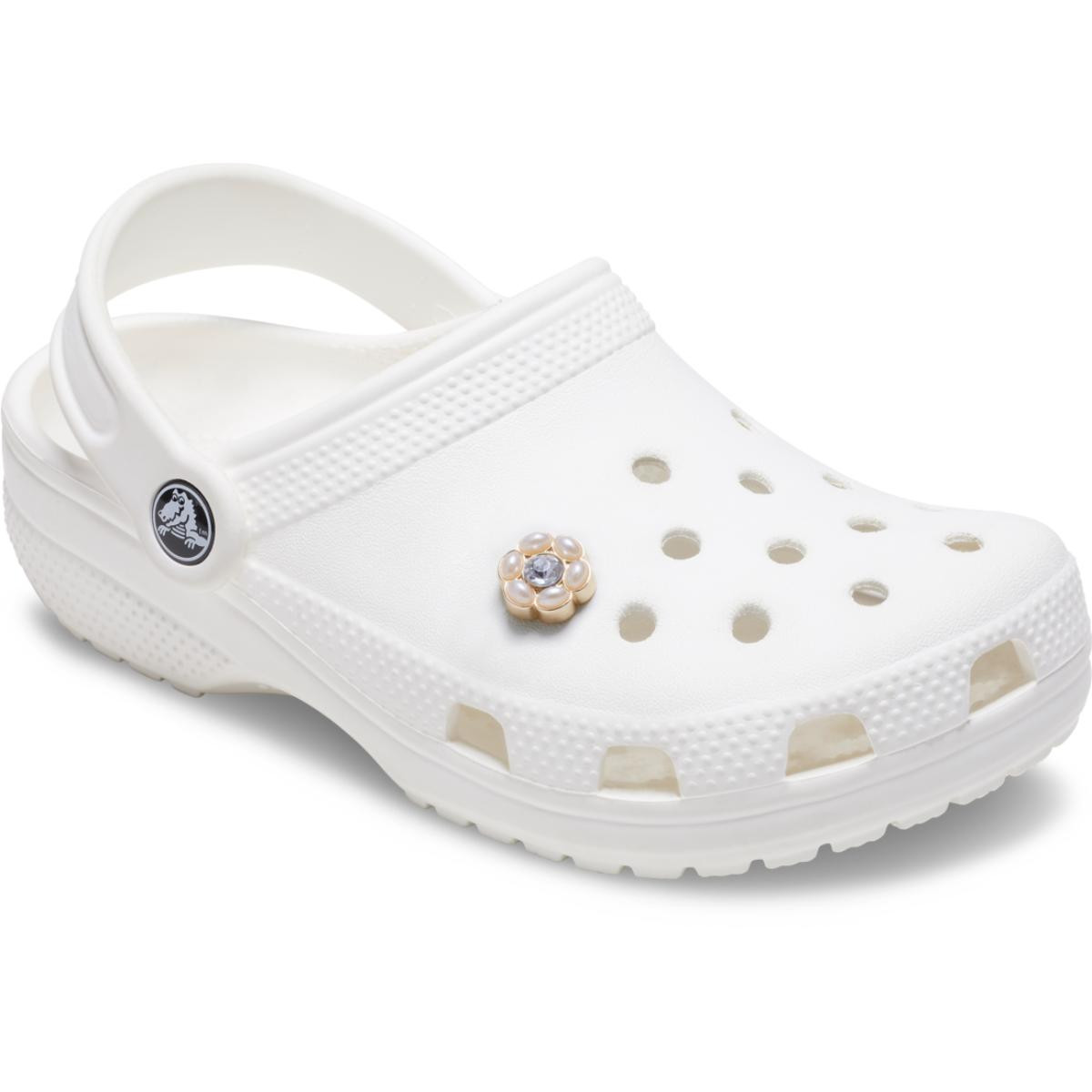 Jibbitz Crocs Tiny Silver and Pearl Flower - 2 | YEO
