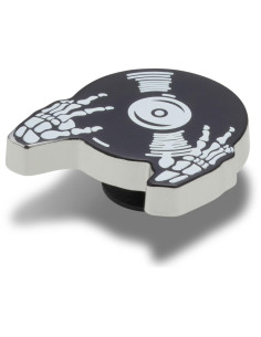 Jibbitz Crocs Skeleton Record Negru - Black/White 2