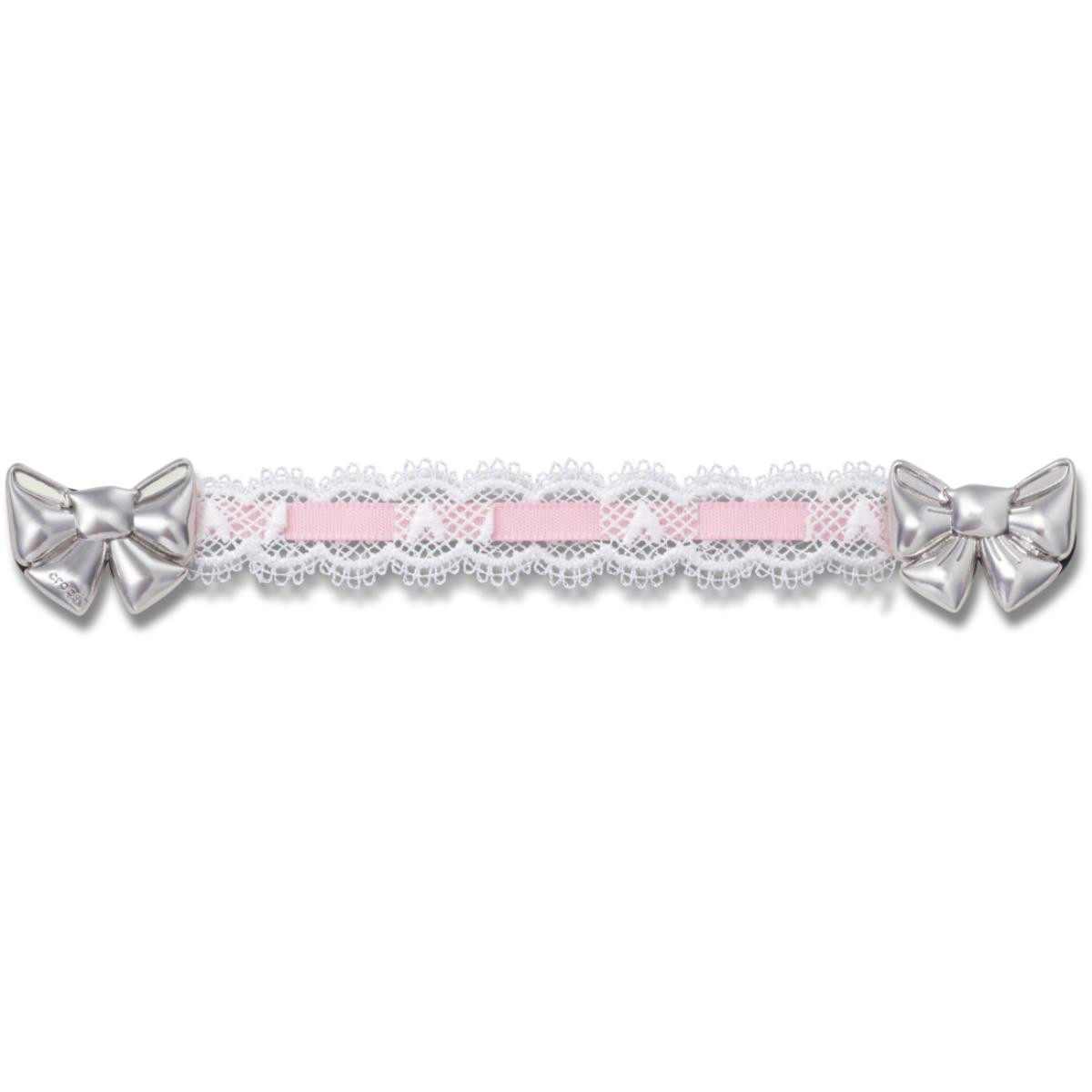 Jibbitz Crocs Lace and Pink Ribbon Chain