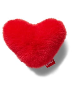 Jibbitz Crocs Red Fuzzy Heart Rosu - Cherry Red