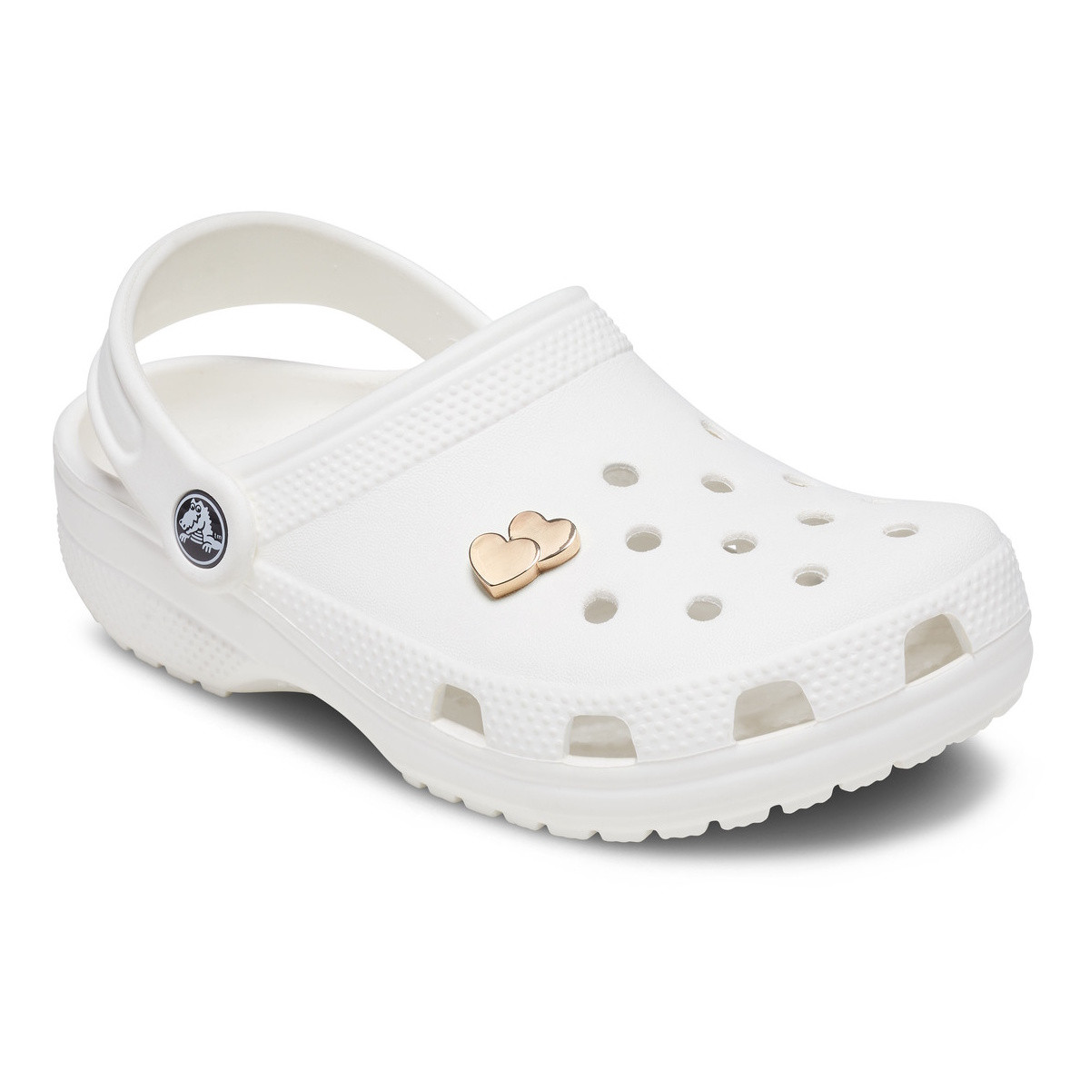 Jibbitz Crocs Gold Double Heart