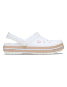 Saboti Crocs Crocband Alb - White/Pink Caramel