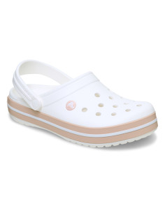 Saboti Crocs Crocband Alb - White/Pink Caramel 2