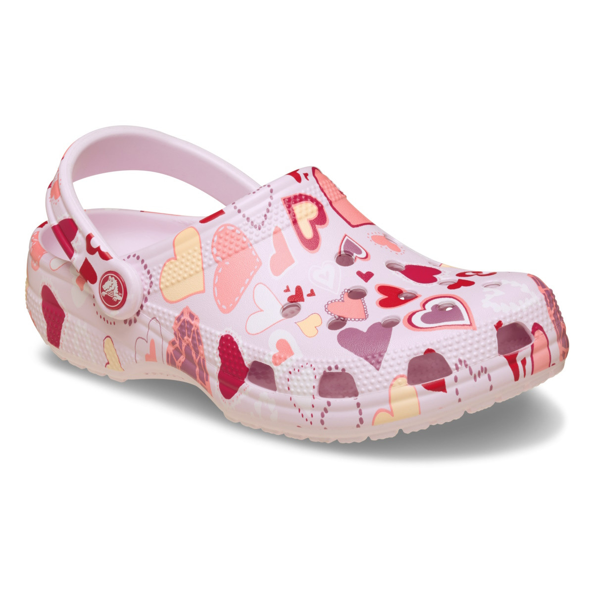 Saboti Crocs Classic V's Day Clog Kids Roz - Pink Milk/Hearts
