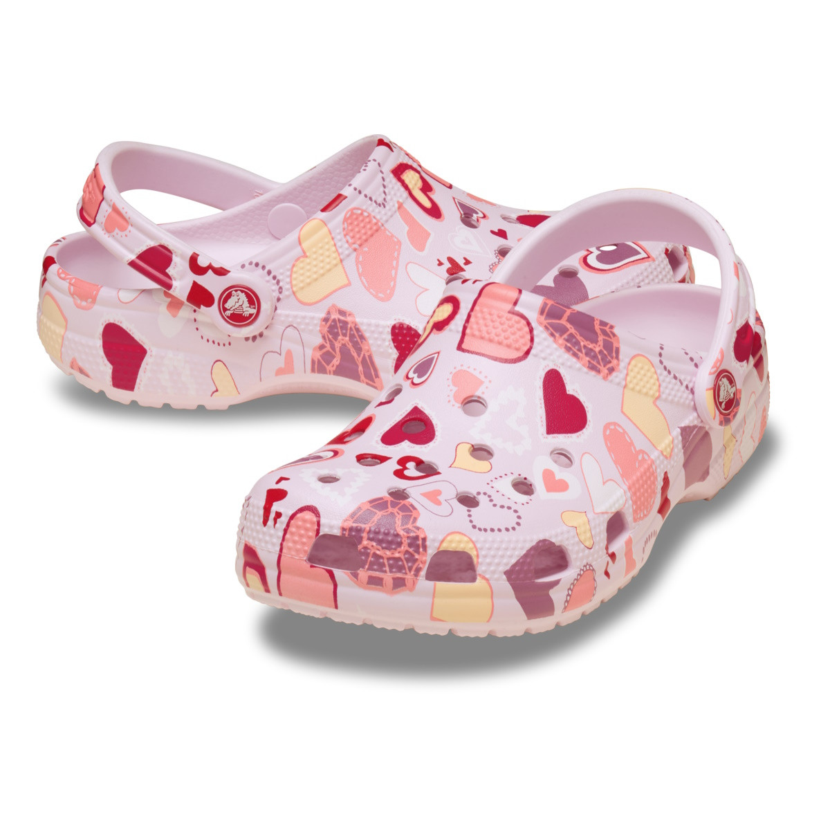 Saboti Crocs Classic V's Day Clog Kids Roz - Pink Milk/Hearts