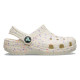 Saboti Crocs Classic Glow Paint Splatter Clog K Culoare Alb - Summit White/Multi