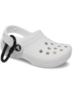 Classic Clog Pouch Bag Charm Alb - White