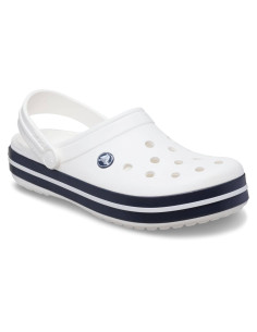 Saboti Crocs Crocband Albastru - White/White/Navy 2