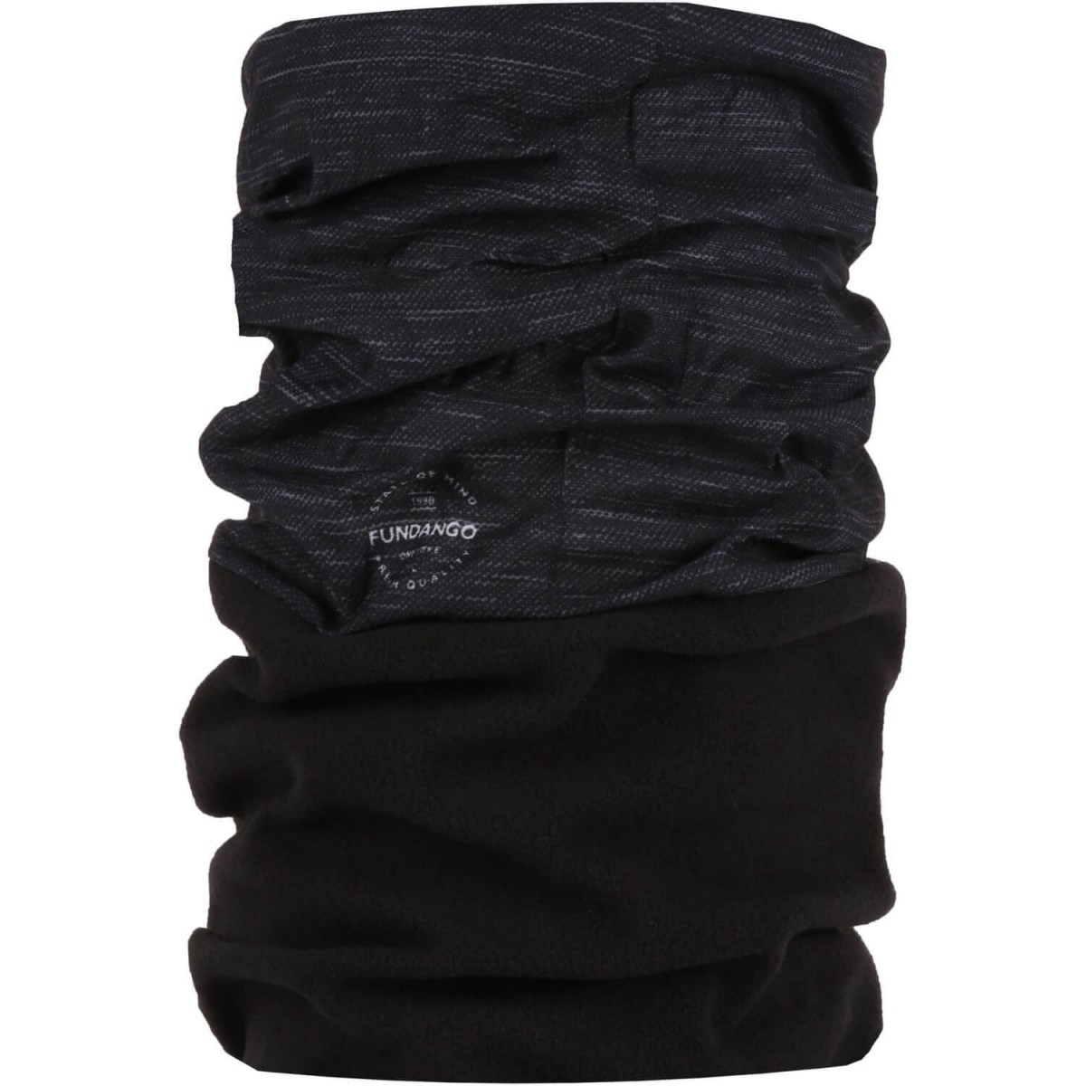 Fular Fundango Bandana Heat Negru – Black Heather Bandana imagine 2022