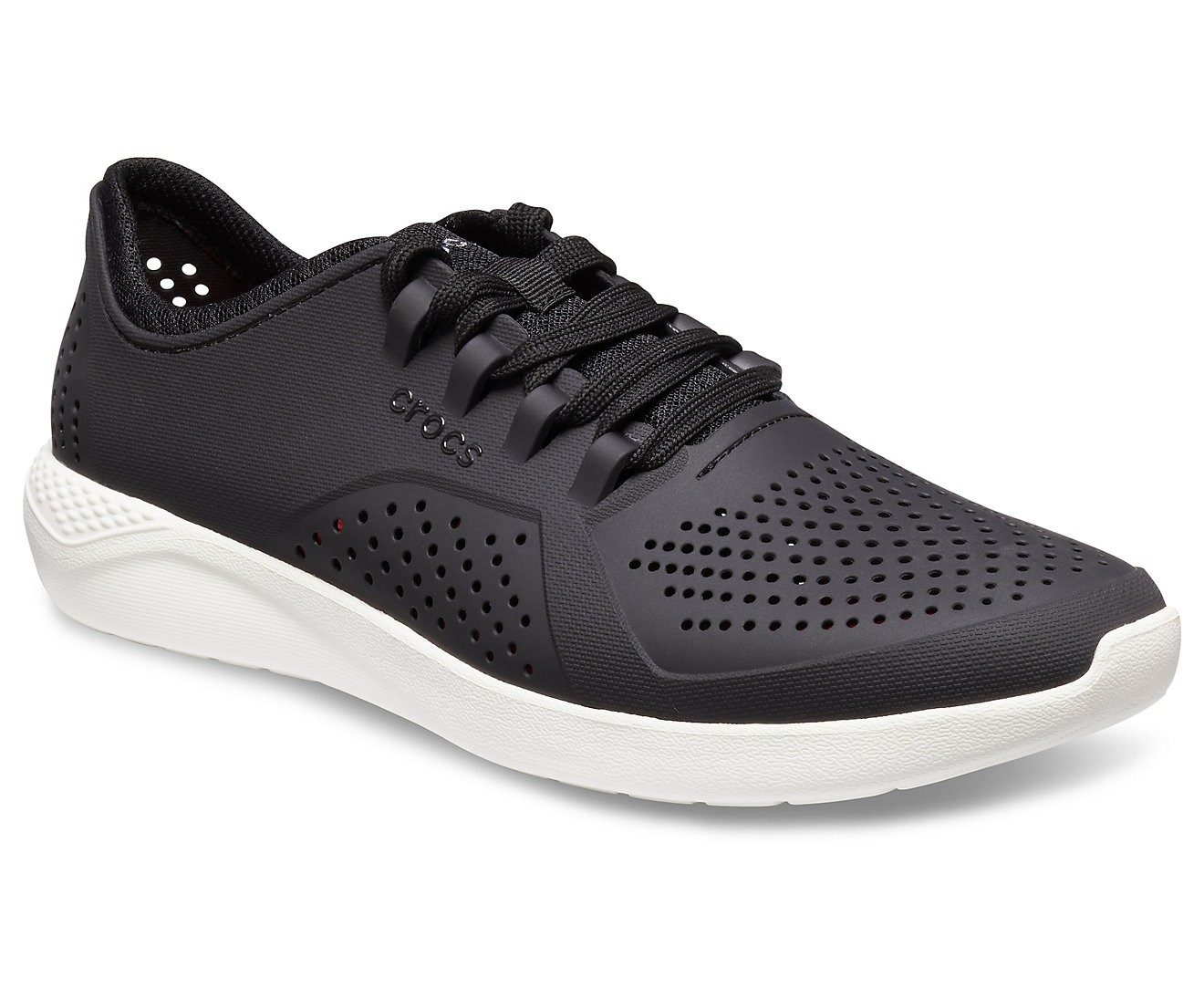 Pantofi Crocs Men\'s LiteRide Pacer Negru - Black/White - 1 | YEO