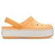 Saboti Crocs Crocband Platform Clog Culoare Portocaliu - Cantaloupe/White