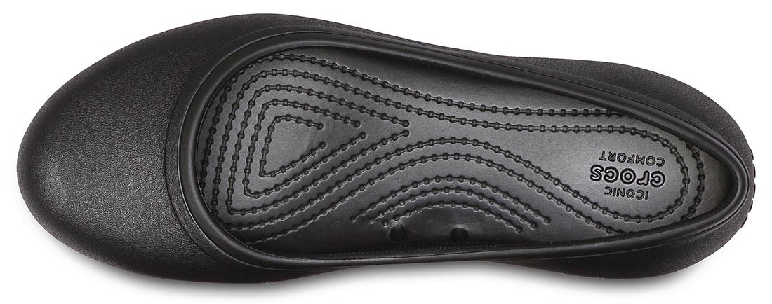 Balerini Crocs At Work Flat Negru - Black - 1 | YEO