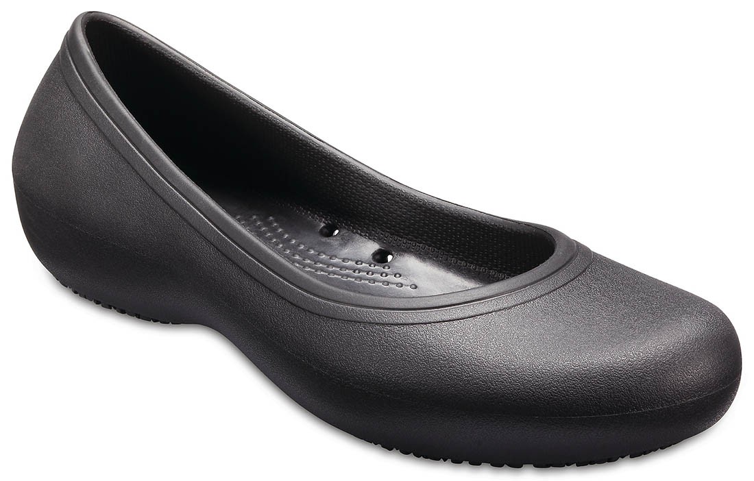 Balerini Crocs At Work Flat Negru - Black - 2 | YEO
