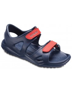 Sandale Crocs Swiftwater... Albastru - Navy/Flame 2