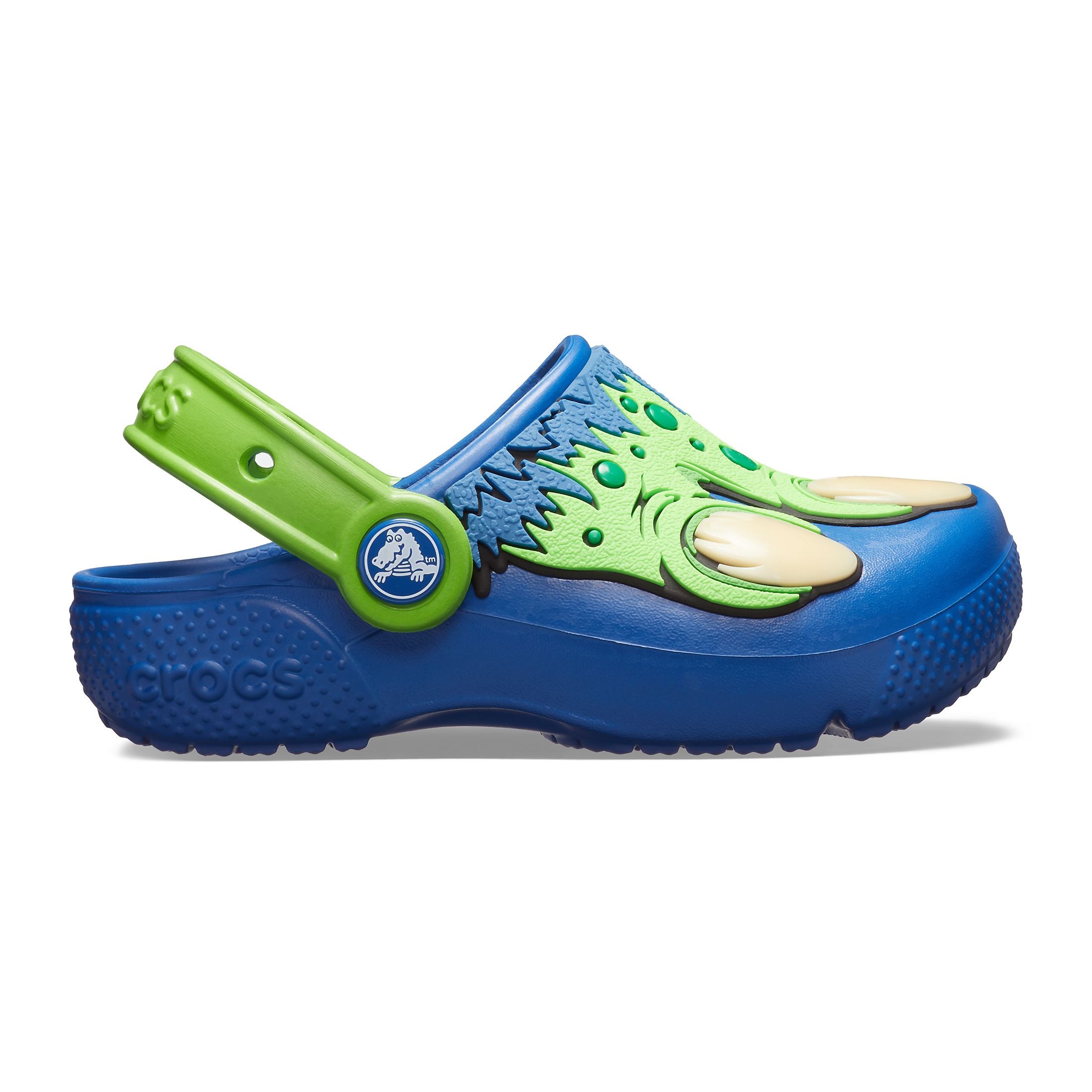 Saboti Crocs Fun Lab Creature Clog Albastru – Blue Jean Albastru imagine 2022